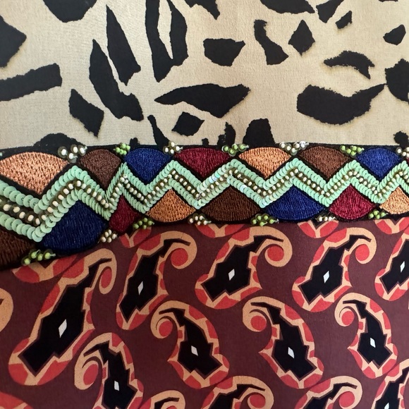 👉🏼LIKE NEW👈🏼 ETRO Silk Beaded & Embroidered Midi Dress (Worn once!) size: 44/14 - Picture 3 of 6